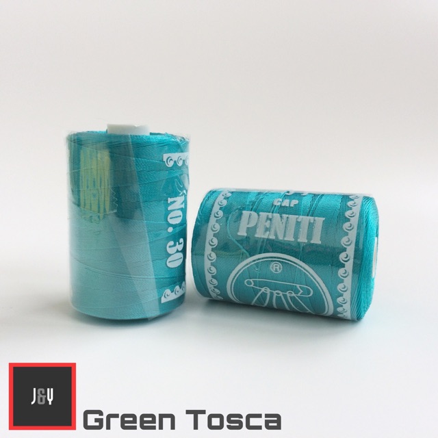 Benang nylon no 30 cap peniti hijau tosca