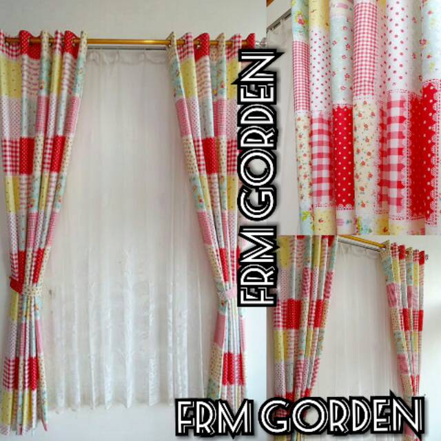 GORDEN JENDELA MODEL SMOKRING MOTIF SHABY CHIK CHIC KOTAK 