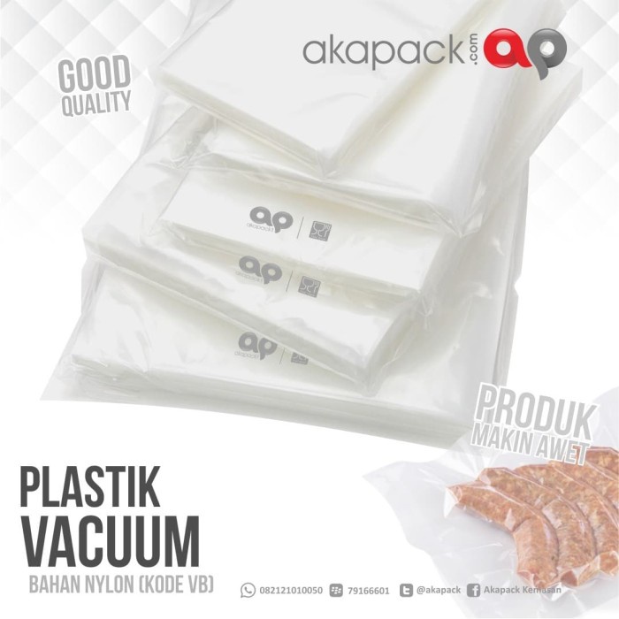 

Plastik Vacuum Uk. 12x18 (isi 100pcs) Bahan Nylon dan Food Grade - BARU
