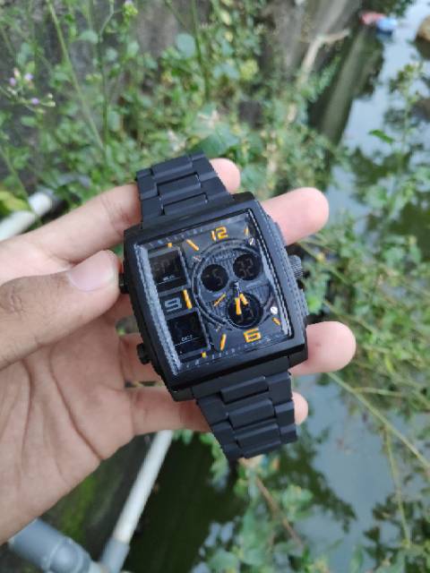 Viral!!! SKMEI Jam Tangan Pria Anti Air Warna Favorit - Gold Black