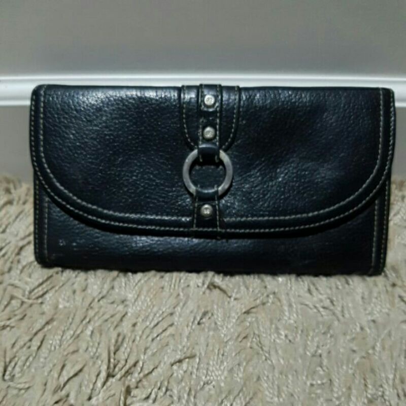 Preloved Dompet panjang hitam kulit Esquire