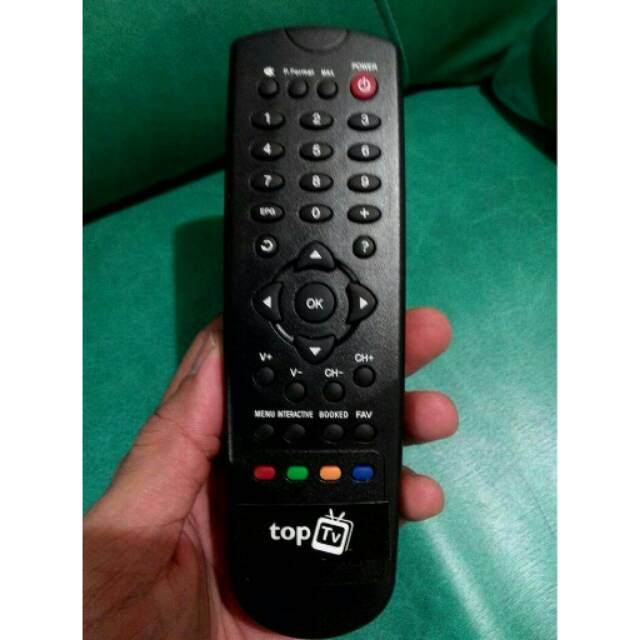 REMOTE/REMOT RECEIVER PARABOLA TOP TV ATAU INDOVISON ORIGINAL