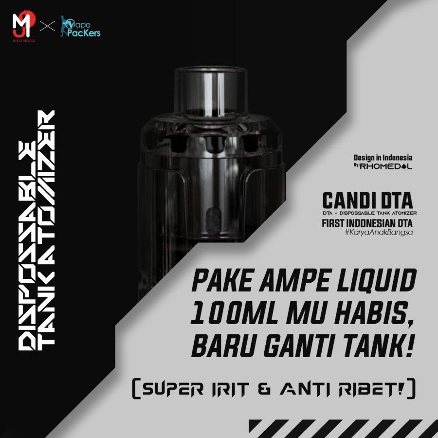 Candi DTA Dispossable Tank Atomizer by Rhomedal x R-Vape x My Juice