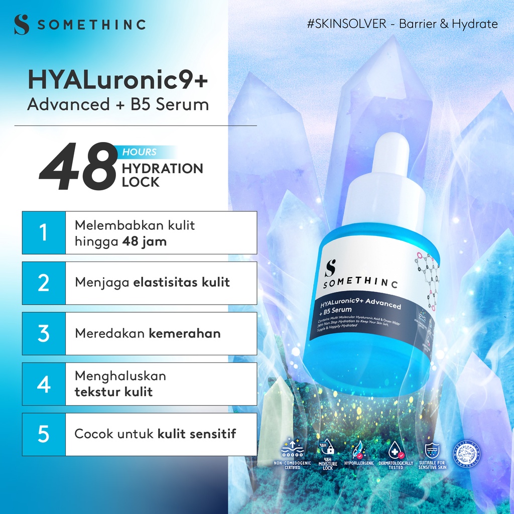 SOMETHINC  HYALuronic 9+ Advanced + B5 - Serum Menghidrasi Kulit Kering