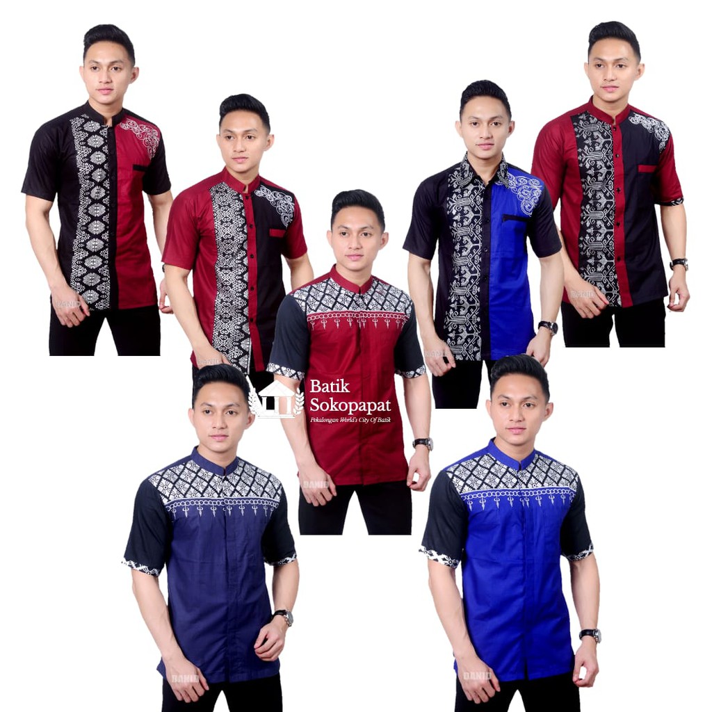 KOKO BATIK FASHION MUSLIM GUS MUWAFIQ Kombinasi CR7 Al Haramain Kemeja Koko Kemko Murah M/L/XL