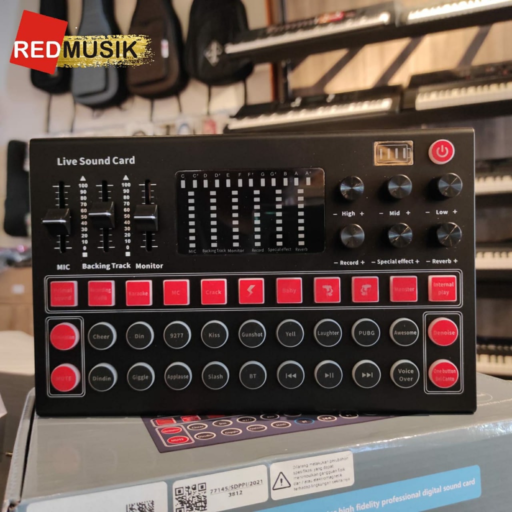 Mixer USB Sound Card Live Broadcast Recording Special Effect M9