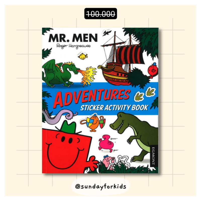 Mr  Men Adventures Sticker Activity Book • Big Bad Wolf • Buku Import Anak