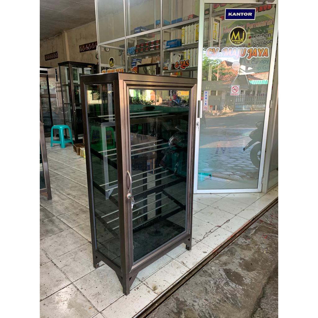 Almari rak Sepatu aluminium Ukuran T 120cm P 60cm L 35cm - khusus Kediri