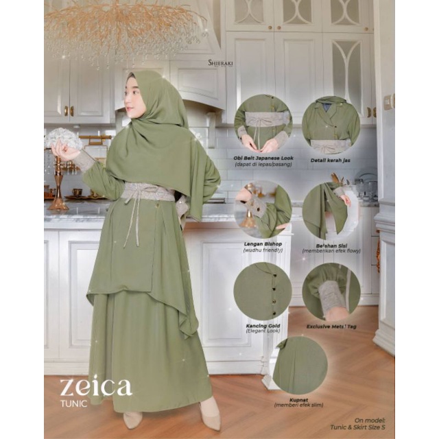 Sarimbit Keluarga Muslim / ZEICA FAMILY SET ORI by Shieraki Indonesia - MAJOLICA