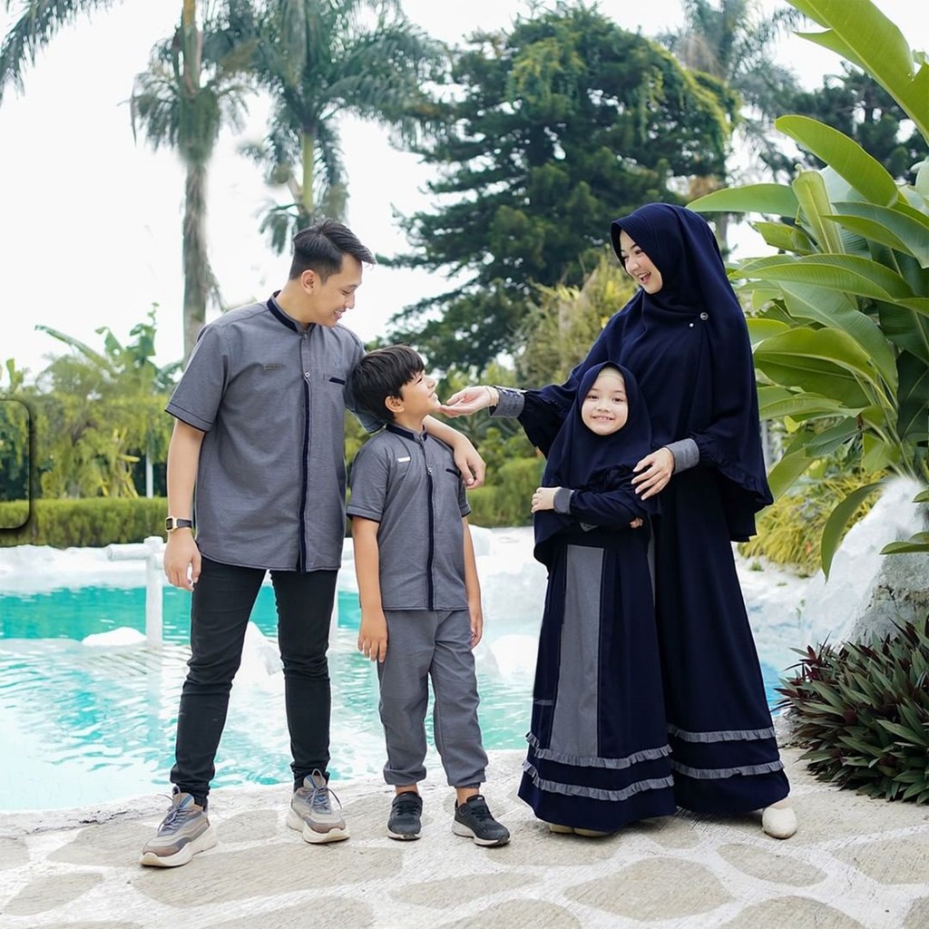 Cp Family Andara Lengan Pendek Sarimbit Andara 2022 ( Wardah ) Couple keluarga muslim