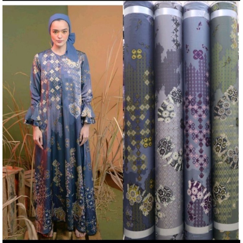 Bahan kain gamis meteran Dior silk