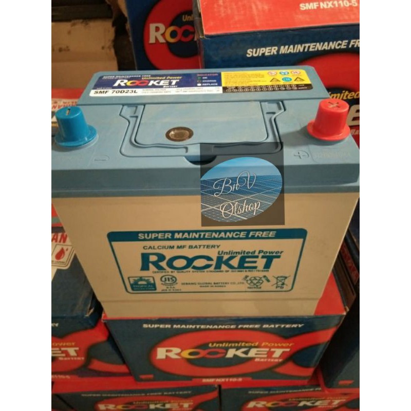 Rocket SMF 70d23L (aki mobil Toyota Harrier dan Fortuner)