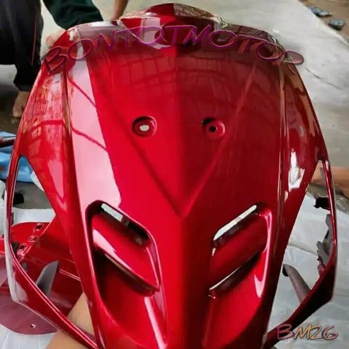 Tameng depan yamaha Mio Sporty Merah marun / body / bodi depan yamaha mio Sporty