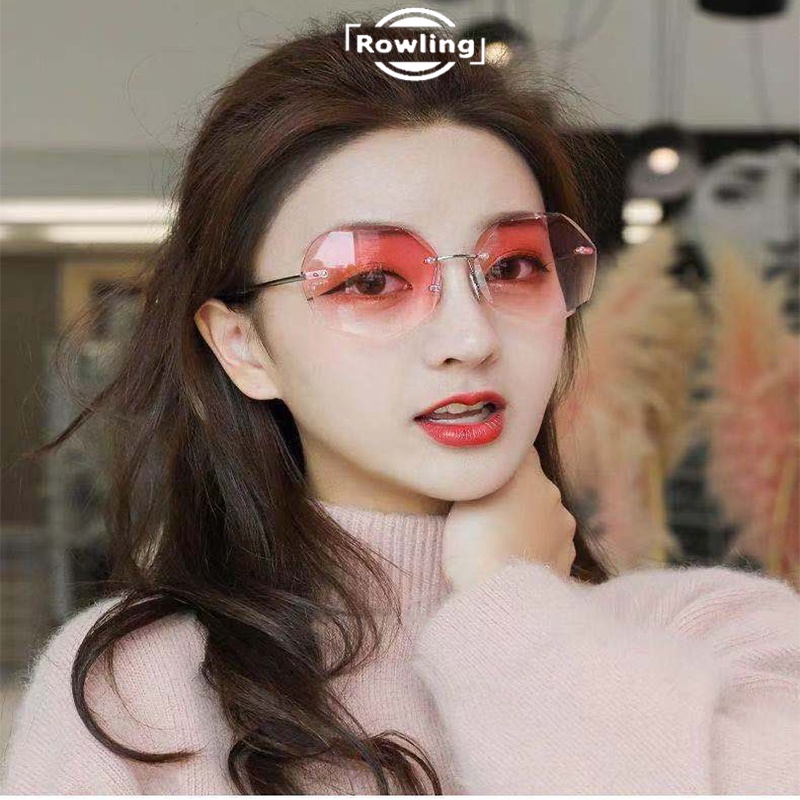 Rowling(ka-71)Sunglasses  Kacamata Hitam Titanium No frame Women Sunglasses New Arrival Import Kacamata Fashion