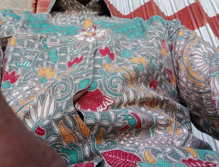 Batik Pria Lengan Panjang Keratonan Solo Premium Produksi Batik Aluna Sku074