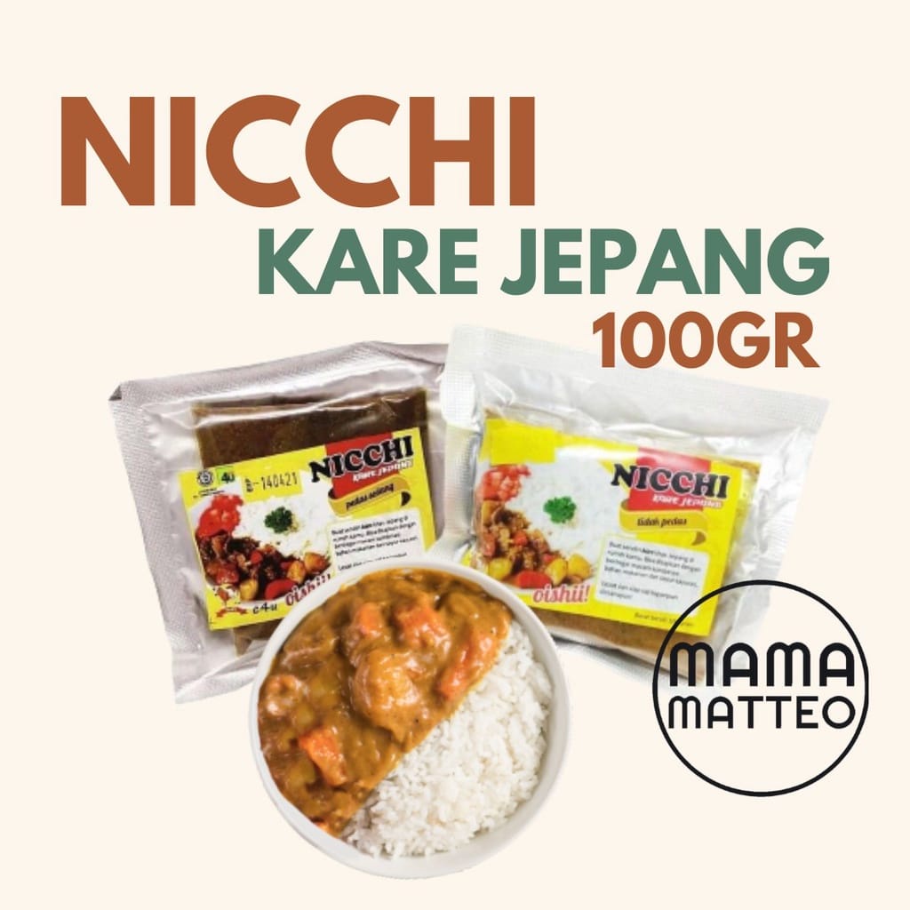 

NICCHI Bumbu Kare Jepang 100 gr / nichi kari anak dewasa / Nicci Ayam / Nici Sapi