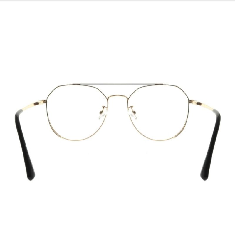 Satu set lensa kacamata dan frame kacamata minus