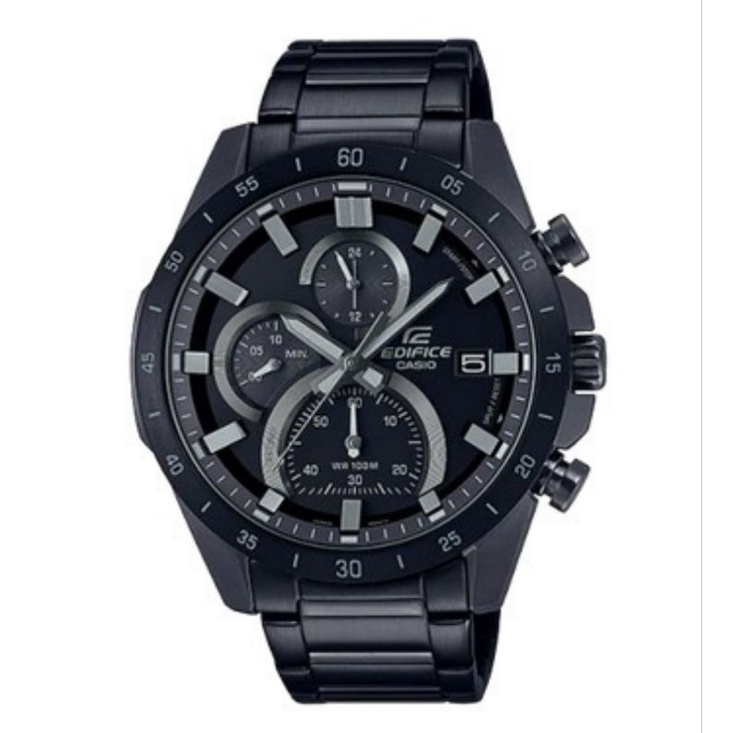 Casio Edifice EFR-571MDC-1AVUDF Jam Tangan Chronograph Pria Stainless Steel Hitam 51mm