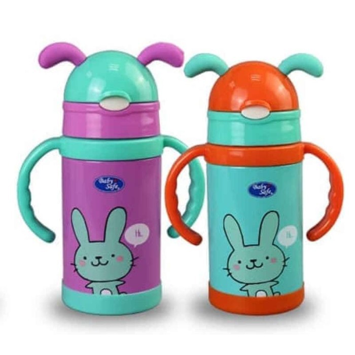 Baby Safe Thermos Minum Anak Dengan Pegangan Termos Vacuum Flask 300 ml SS006