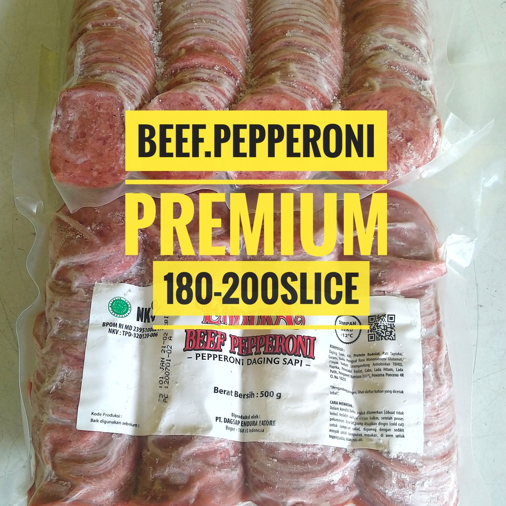 

Grade A Beef Pepperoni isi 200 slice peperoni
