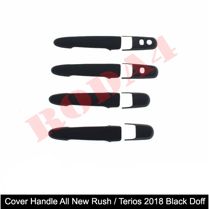 Cover Handle Gagang Pintu All New Rush - Terios 2018 Hitam Doff