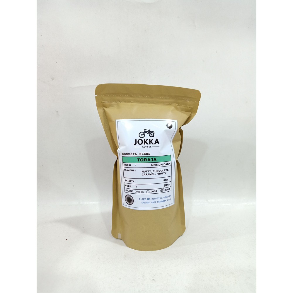 

Kopi Bubuk Jokka Toraja Robusta Blend 200gr