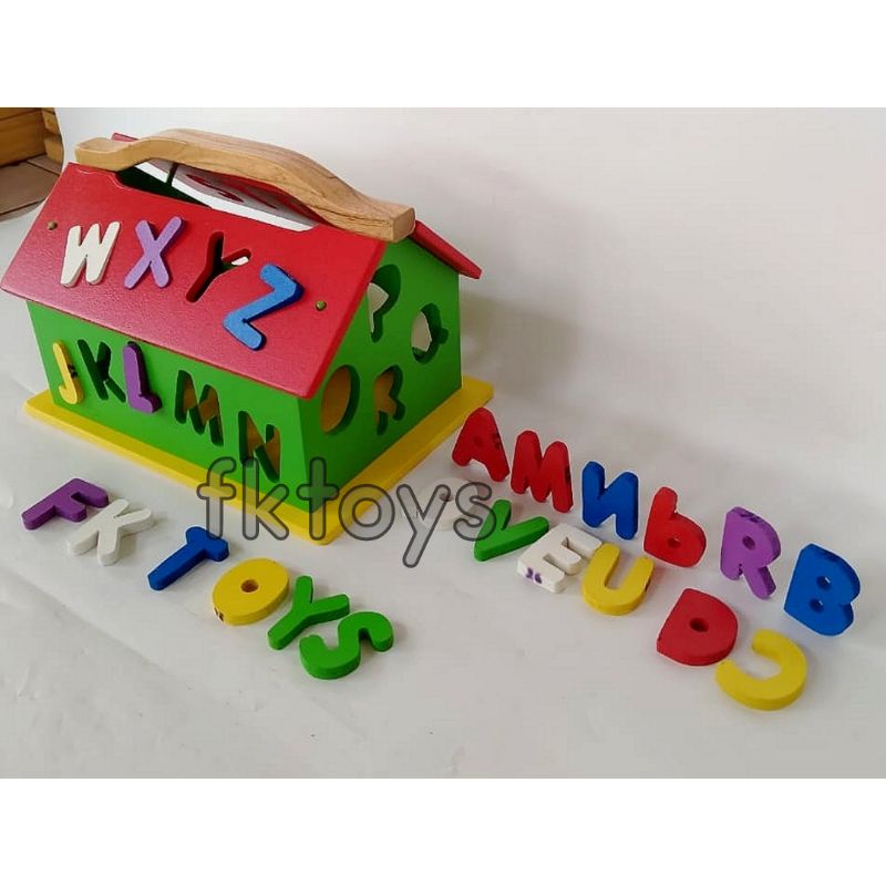 Rumah Abjad mainan edukasi