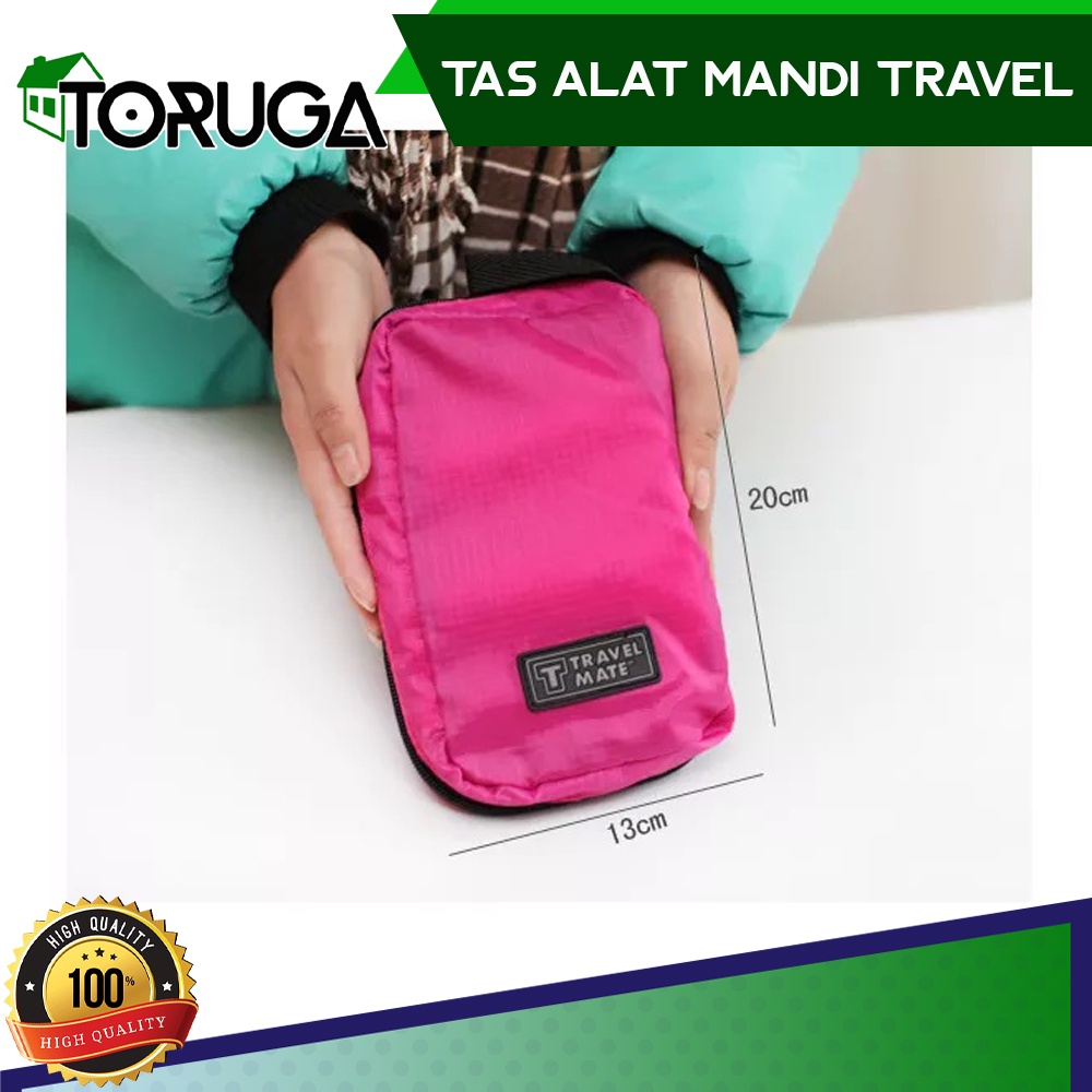 TAS TEMPAT PENYIMPANAN ALAT MANDI KOSMETIK GANTUNG TOILET TRAVEL MATE BAG ORGANIZER TOILETRIES