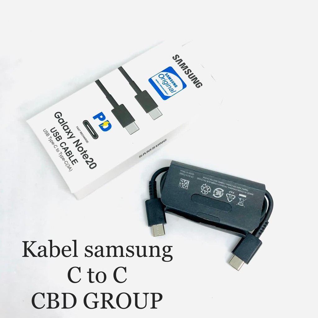 Kabel Data Samsung S20ULTRA/S21ULTRA TYPE-C TO TYPE-C Fast Charging ORI USB-C TO Type-C FAST PD