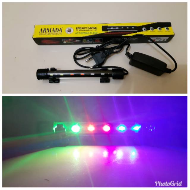 Lampu LED aquarium SP 200A - Lampu hias aquarium - Lampu dalam air