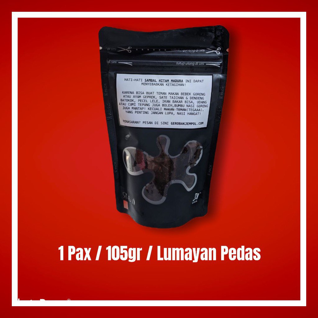 

Sambal Bumbu Hitam Madura Single Pack 105gr