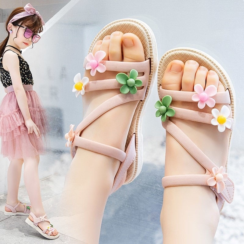 Sandal Anak Cewek Murah umur 2 3 4 5 6 7 8 tahun Sandal Anak modis model terbaru bahan karet berkual