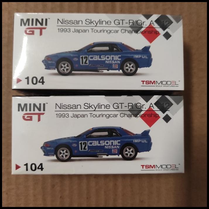 Mini Gt 104 Nissan Skyline Gtr R32 Gr. A Calsonic #12 1993 Japan