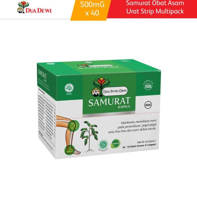 

BAYAR DITEMPAT Samurat obat Asam Urat Kapsul 500 mg Strip 4 Kapsul Multipack 10 Pcs /OBAT HERBAL ASAM URAT/OBAT HERBAL PELANGSING/OBAT HERBAL KOLESTEROL/OBAT HERBAL DIABETES