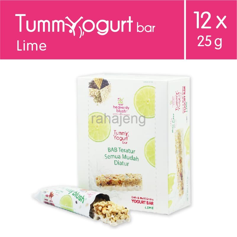 

Heavenly Blush Tummy Yogurt Bar Lime 12Pcs @25gr