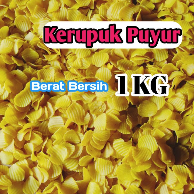 

Keripik Kerupuk Puyur 1 KG Snack camilan(Berat Bersih)