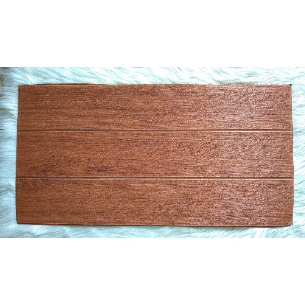 GM511 [1KG=26PCS] Wallpaper Dinding Foam 3D Kecil Motif Kayu / walpaper dinding Foam 50gr-WG - 4