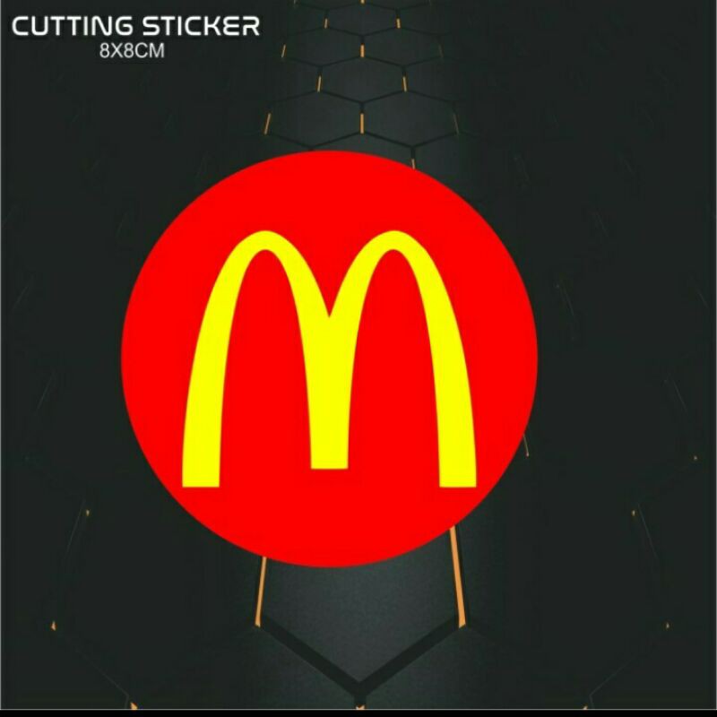 

STIKER CUTTING STICKER McD BULAT