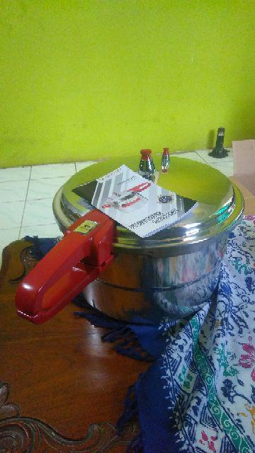 Panci Presto Vicenza 12 Liter Pressure Cooker Pelunak Pengempuk Tekanan Tinggi 28 Cm Original