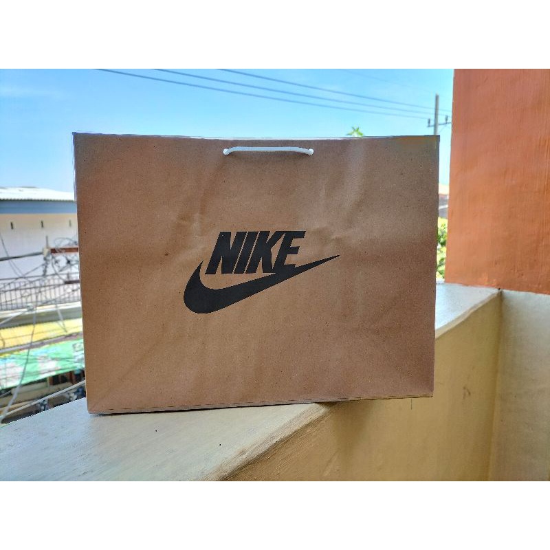 Paperbag Tas Paper Nike Original 35x14x24 CM Coklat Tempat Penyimpanan Sepatu Kantong Belanja