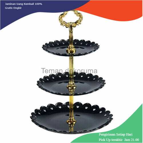 TD-AI KITSTORM Rak Makan Kue Buah Cake Plate Stand Display - CF431