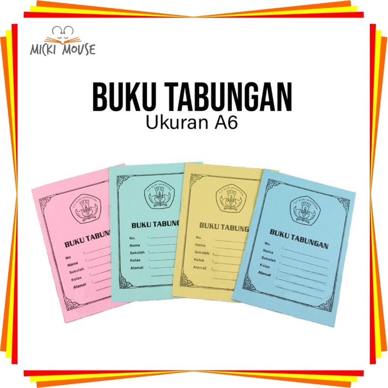 

(1 PCS) buku tabungan A6 / buku tabungan