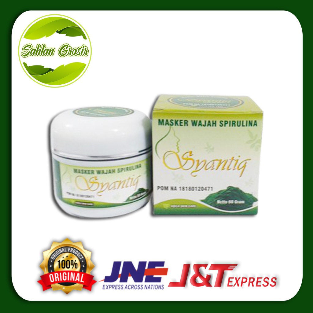 Masker Spirulina / Masker Wajah Spirulina / Masker Spirulina Syantiq