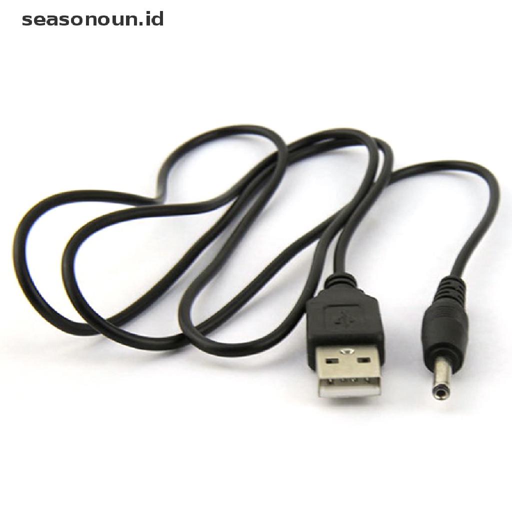 Kabel Power Konektor USB Port Ke 2.5 3.5 4.0 5.5mm 5V DC Warna Hitam