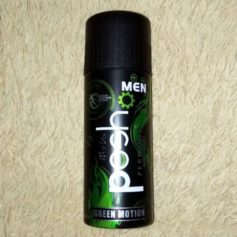 [NEW] Posh Men Perfumed Body Spray Green Motion Hijau 150 ml - Parfum Mist Fragrance