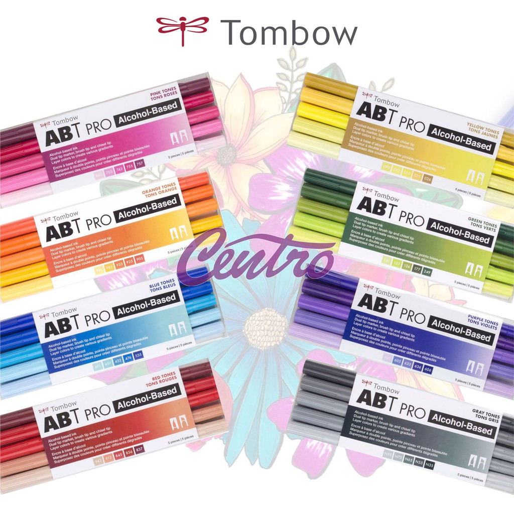 

Tombow ABT Pro Tones Art Markers Set 5 Dual Tip Brush Pen