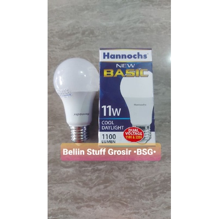 Lampu LED Hannochs NEW BASIC Hemat Energi 3, 5, 7, 9, 11, 14, 17 Watt - Cahaya Putih