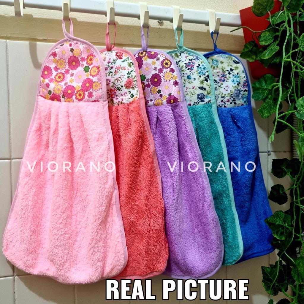 Lap Tangan Gantung Serbet Bahan Handuk Microfiber Lap Tangan Polos Murah Bahan Menyerap Air Kain Lap Tangan Gantung Handuk Tangan Hand Towel Kain Lap Gantung