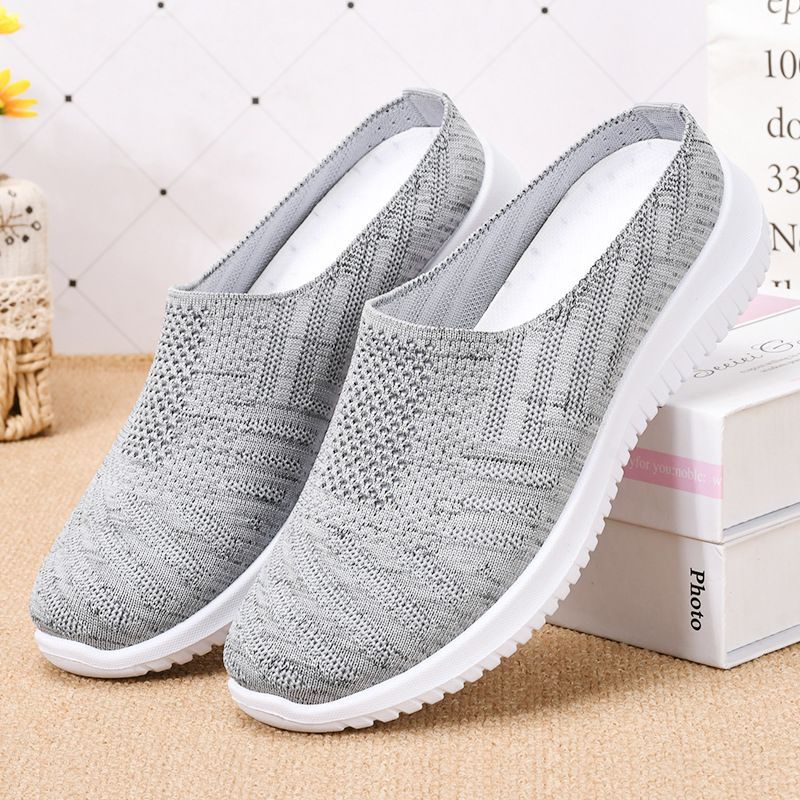 Sepatu Selop  Flyknit Shoes Women import / Sepatu Slip On Wanita  #883 Sepatu Import