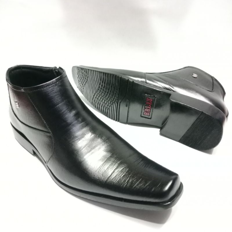 Sepatu Pantofel Boot Kerja Pria/Kulit Asli/Merek Bally/Pantofel Boot Formal Pria/Sepatu Kerja Pria